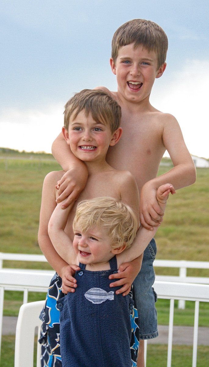 Three young brothers